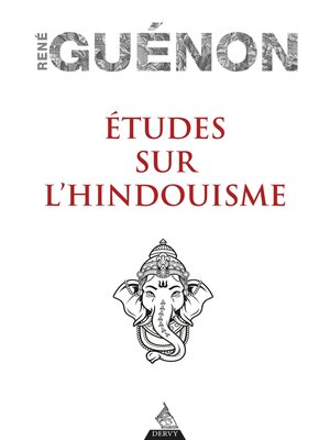 cover image of Études sur l'hindouisme